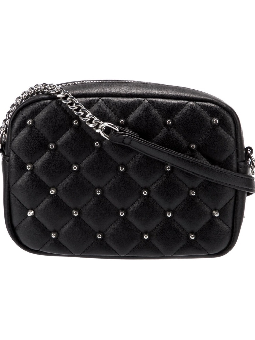 Rebecca Minkoff Quilted Studded Crossbody Bag - Black